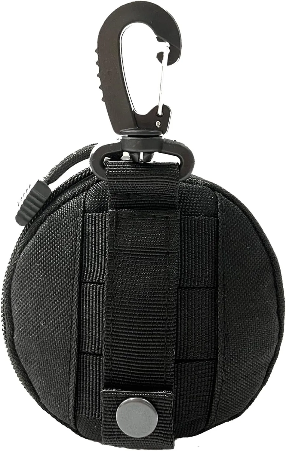 1000D Laser Cut Molle Pouch EDC Pouch Tactical Round Zipper Bag Case Coin Pouches Coin Purse Keychain Little Change Wallet Wireless Headset Pack Gadget Bag