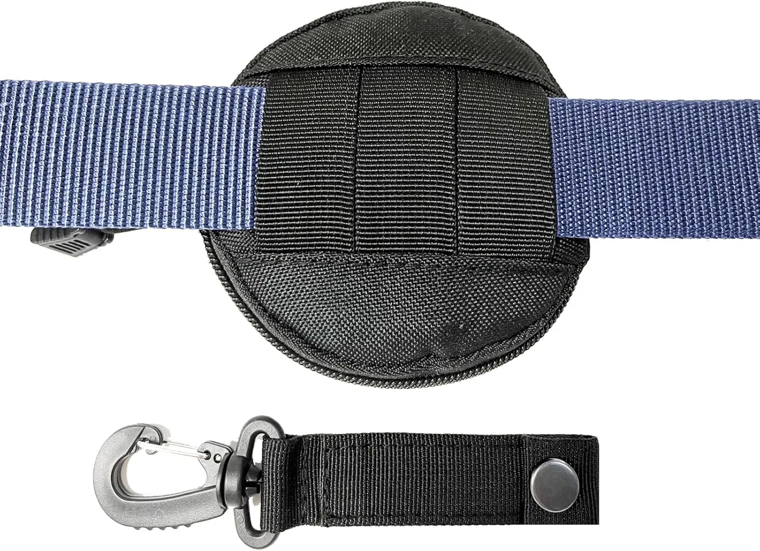 1000D Laser Cut Molle Pouch EDC Pouch Tactical Round Zipper Bag Case Coin Pouches Coin Purse Keychain Little Change Wallet Wireless Headset Pack Gadget Bag