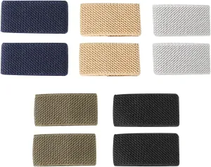 10Pack Elastic Belt Keepers Strap Organizers Backpack Strap Holder Retainer Band for 1.5" Wide Belts or Straps Nylon Loop Keepers Clip Tankard Holder