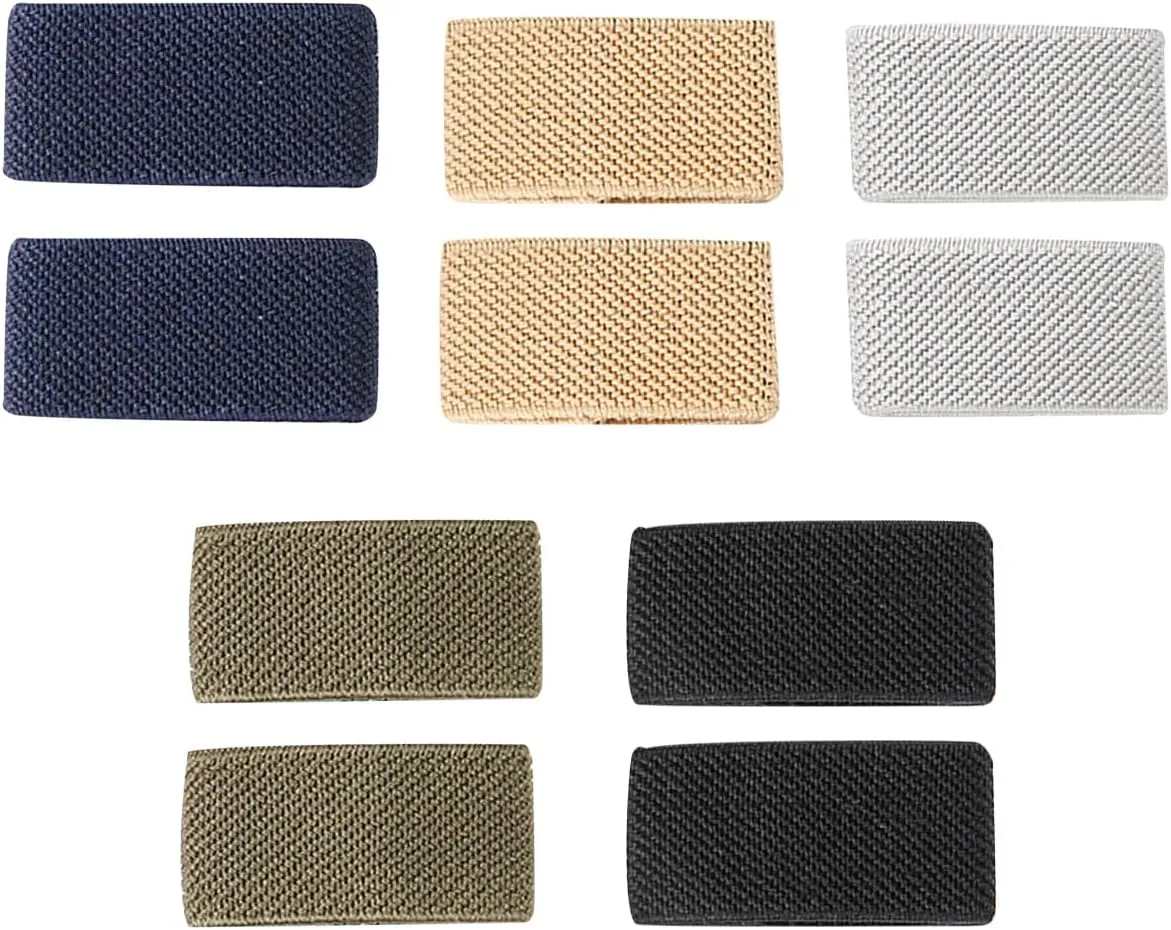10Pack Elastic Belt Keepers Strap Organizers Backpack Strap Holder Retainer Band for 1.5" Wide Belts or Straps Nylon Loop Keepers Clip Tankard Holder