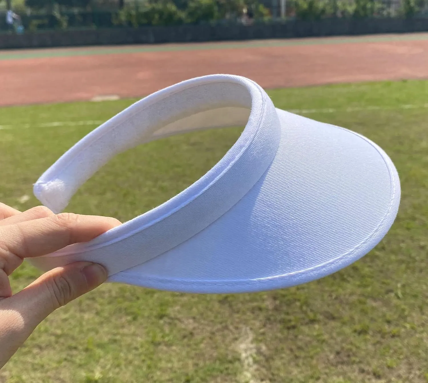 2 Pack Sun Visor Hats Women Men Clip On Wide Brim Visors Hat Outdoor Sports Golf Beach Travel Tennis Caps