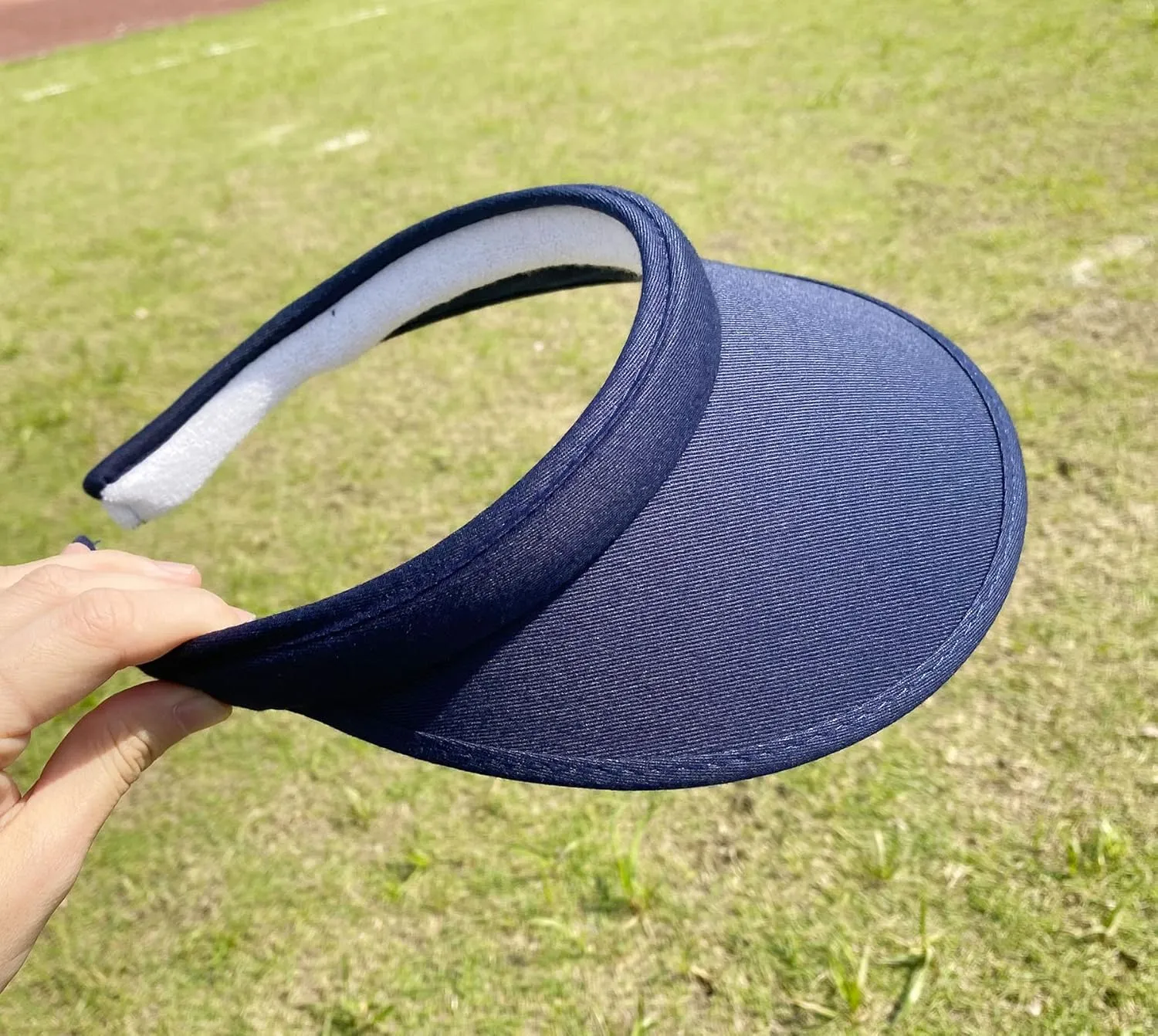 2 Pack Sun Visor Hats Women Men Clip On Wide Brim Visors Hat Outdoor Sports Golf Beach Travel Tennis Caps