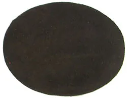 3.5in Dark Brown Suede Oval Insert for Belt Buckles Package of 2