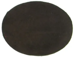 3.5in Dark Brown Suede Oval Insert for Belt Buckles Package of 2