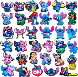 35Pcs Cartoon Shoe Charms for Clog Sandals Bracelets Decoration, Cute Charms for Party