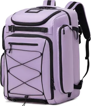 60L Waterproof Ski Boot Backpack - Travel Pack for Snowboard Boots, Skis, Helmet, Goggles, Gloves - Men,Women,Youth