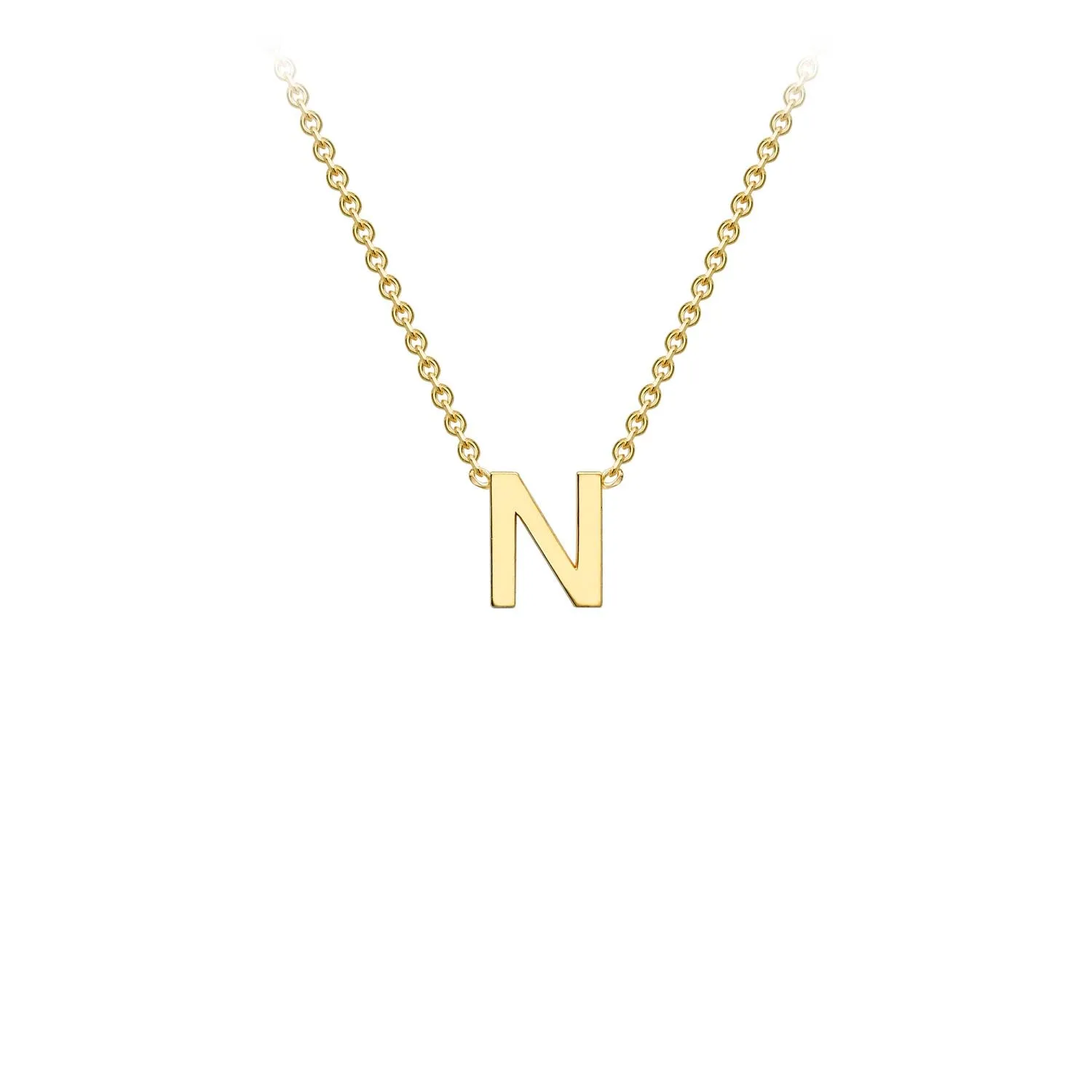 9K Gold 'N' Initial Necklace - 1.19.0163