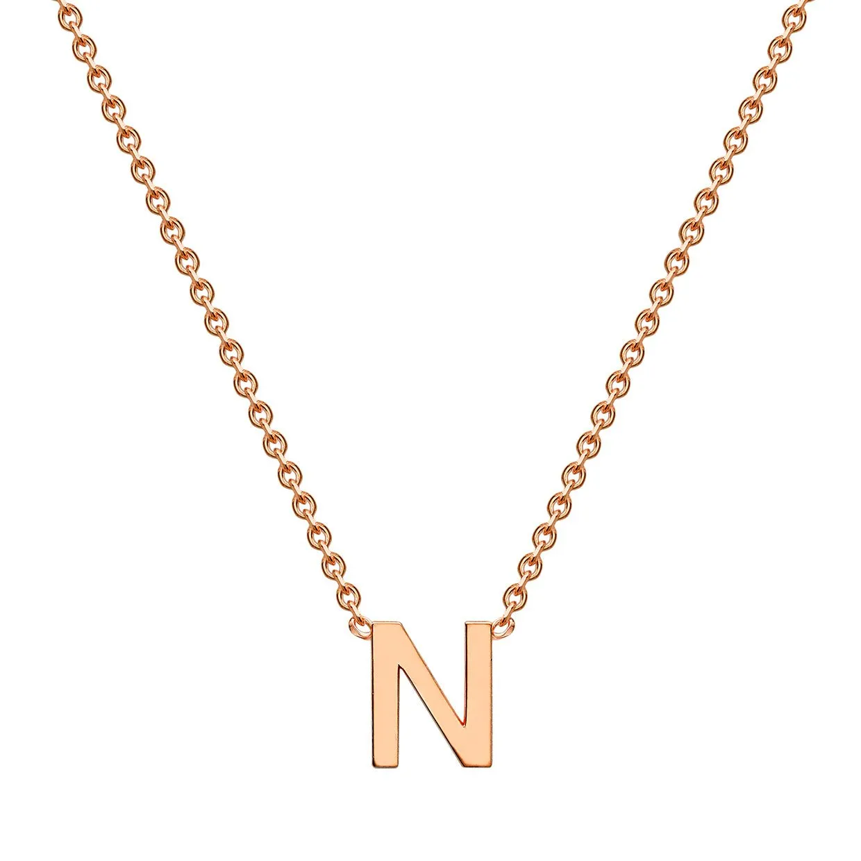 9K Gold 'N' Initial Necklace - 1.19.0163