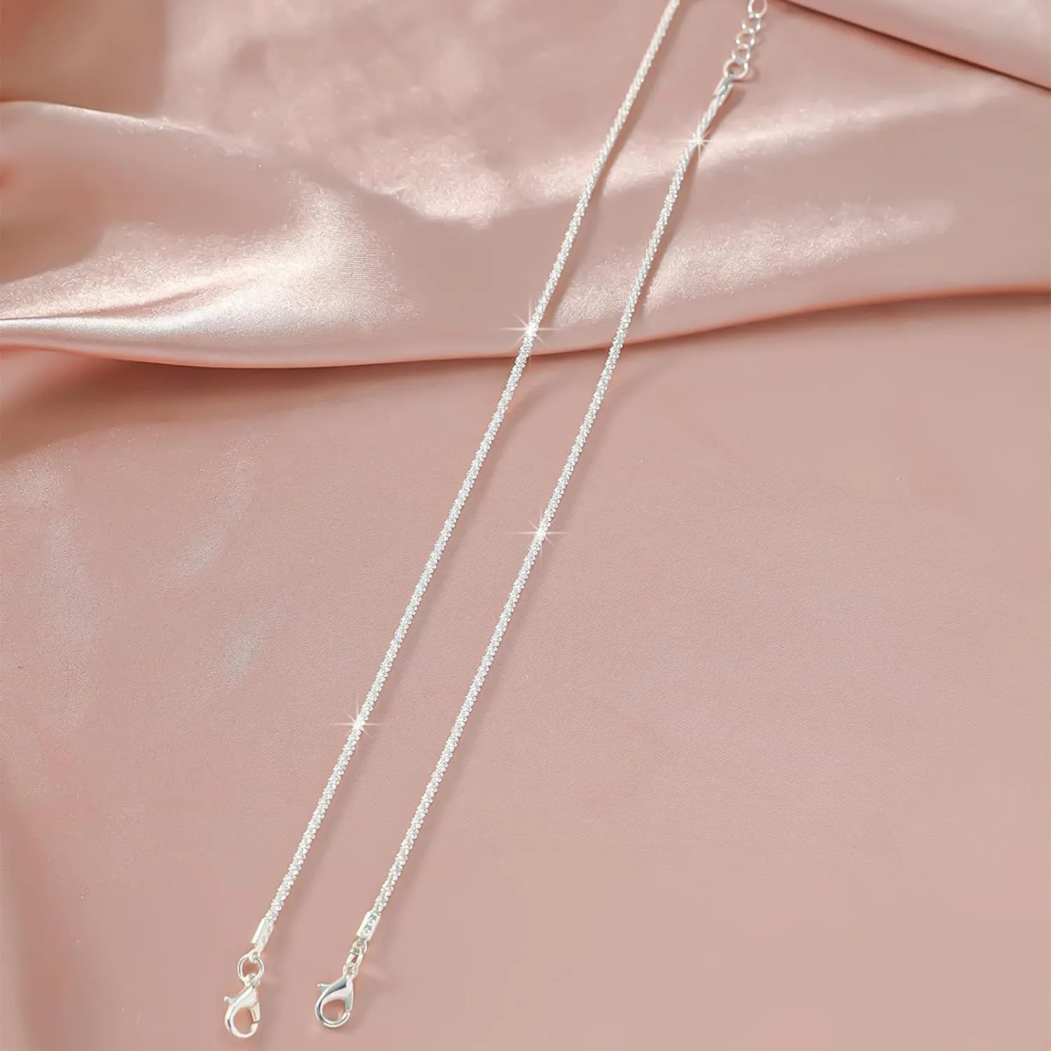 Ankle Bracelets for Women Silver Anklets Waterproof Rhinestone Sparkling Anklets Summer Beach Trendy Jewelry Party Prom Dress Accessories