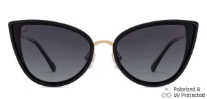 Black Cat Eye Full Rim Women Sunglasses by Vincent Chase Polarized-131386