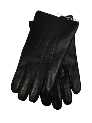 Black Leather Gloves