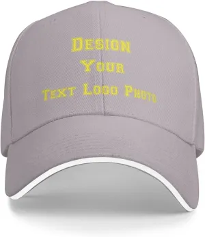 Bulk Custom Hat for Men with Your Photo Text Logo Design Custom Baseball Cap Personalized Hat Custom Trucker Hats
