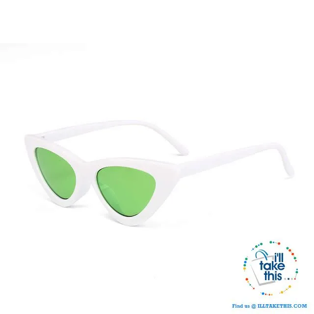 Cat Eye Style Polarized Sunglasses which are totally retro. 13 Colors