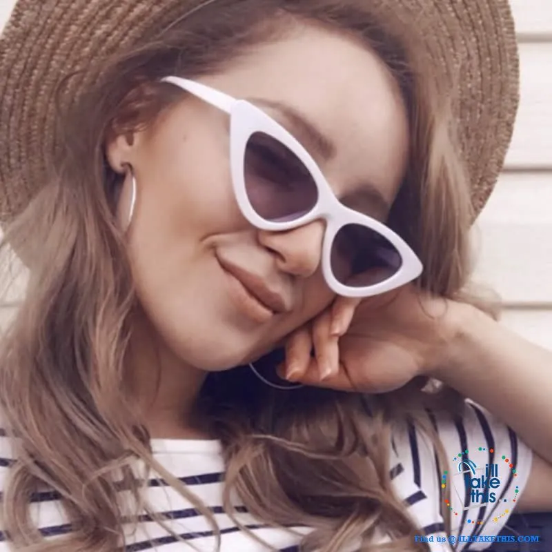 Cat Eye Style Polarized Sunglasses which are totally retro. 13 Colors