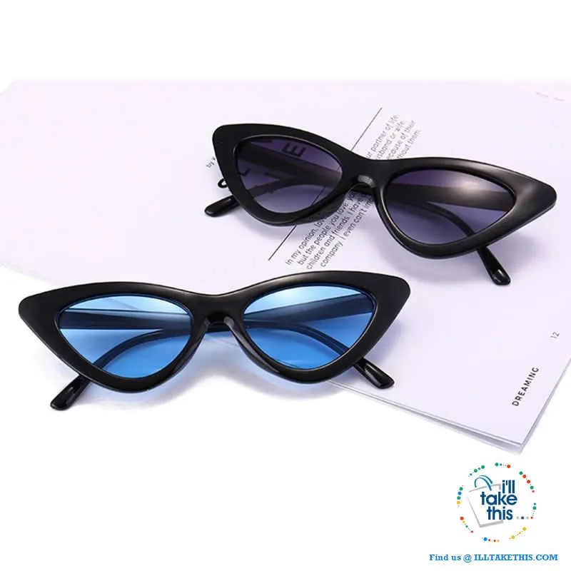Cat Eye Style Polarized Sunglasses which are totally retro. 13 Colors