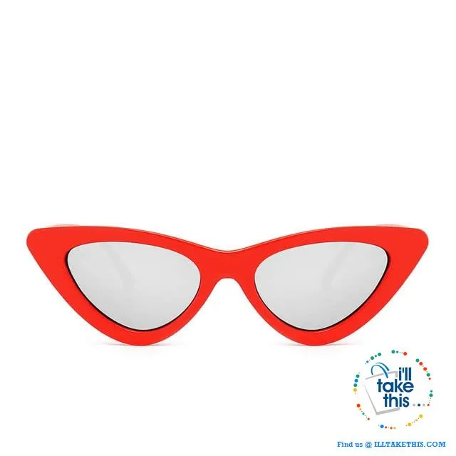 Cat Eye Style Polarized Sunglasses which are totally retro. 13 Colors