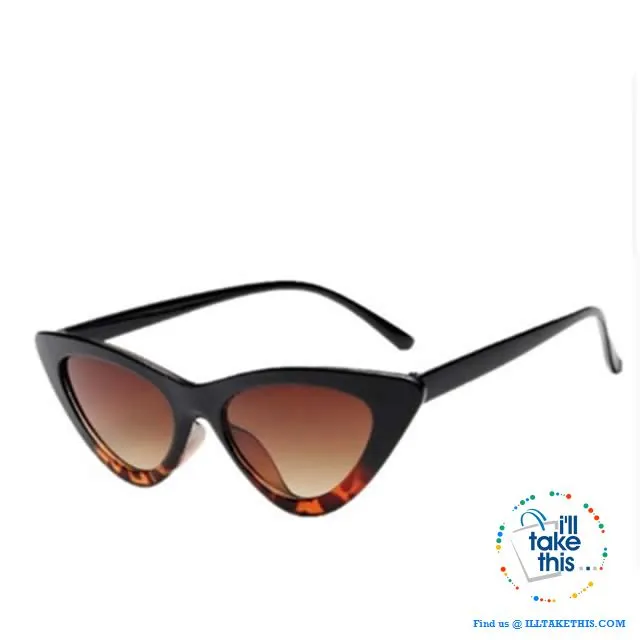 Cat Eye Style Polarized Sunglasses which are totally retro. 13 Colors