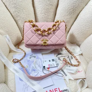 CHL Flap Bag Gold Hardware PiNike For Women, Women&#8217;s Handbags, Shoulder Bags 7.9in/20cm AS3366
