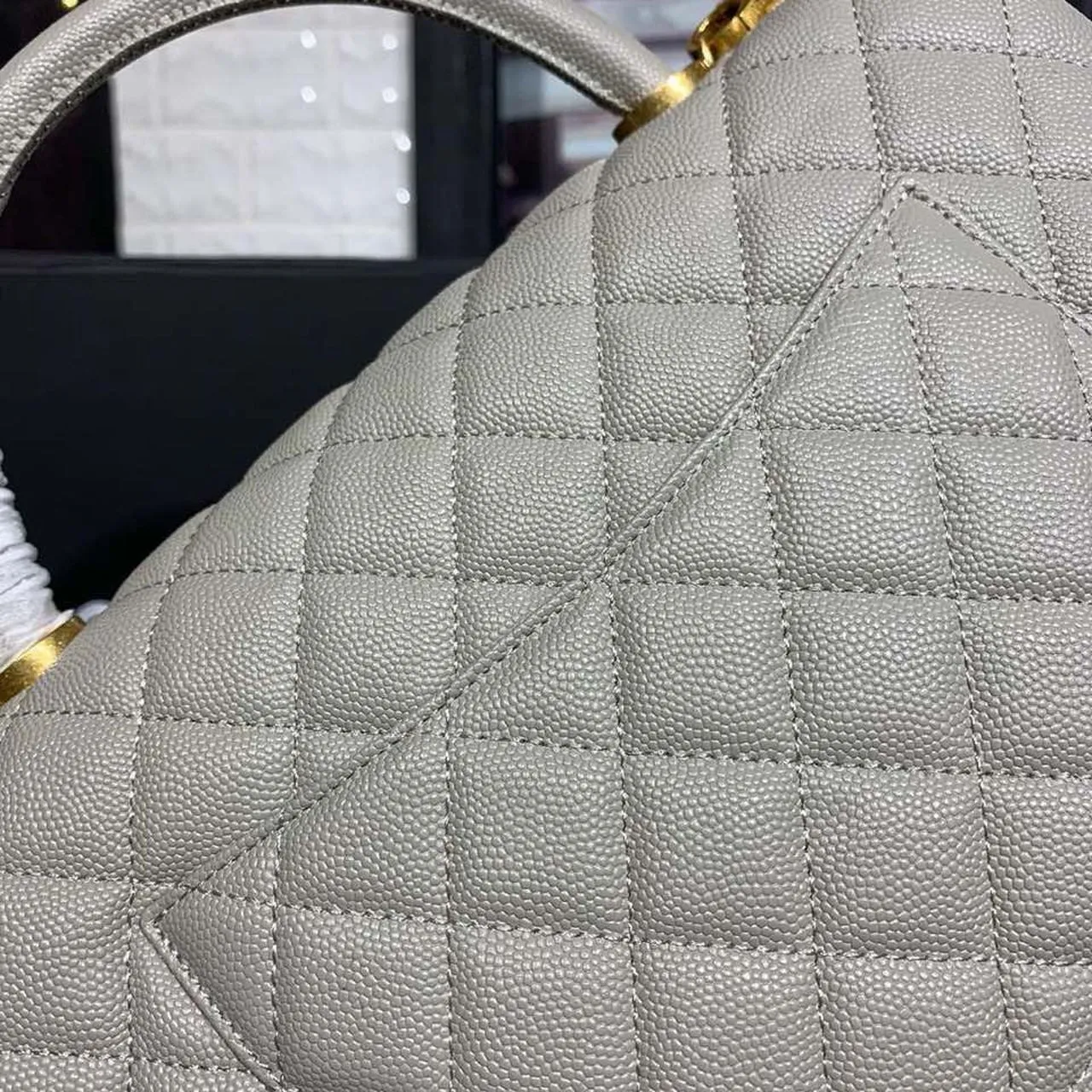 CHLLarge Flap Bag With Top Handle Grey For Women, Women&#8217;s Handbags, Shoulder And Crossbody Bags 11in/28cm A92991