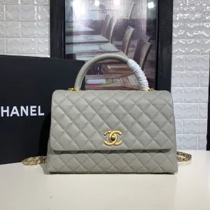 CHLLarge Flap Bag With Top Handle Grey For Women, Women&#8217;s Handbags, Shoulder And Crossbody Bags 11in/28cm A92991