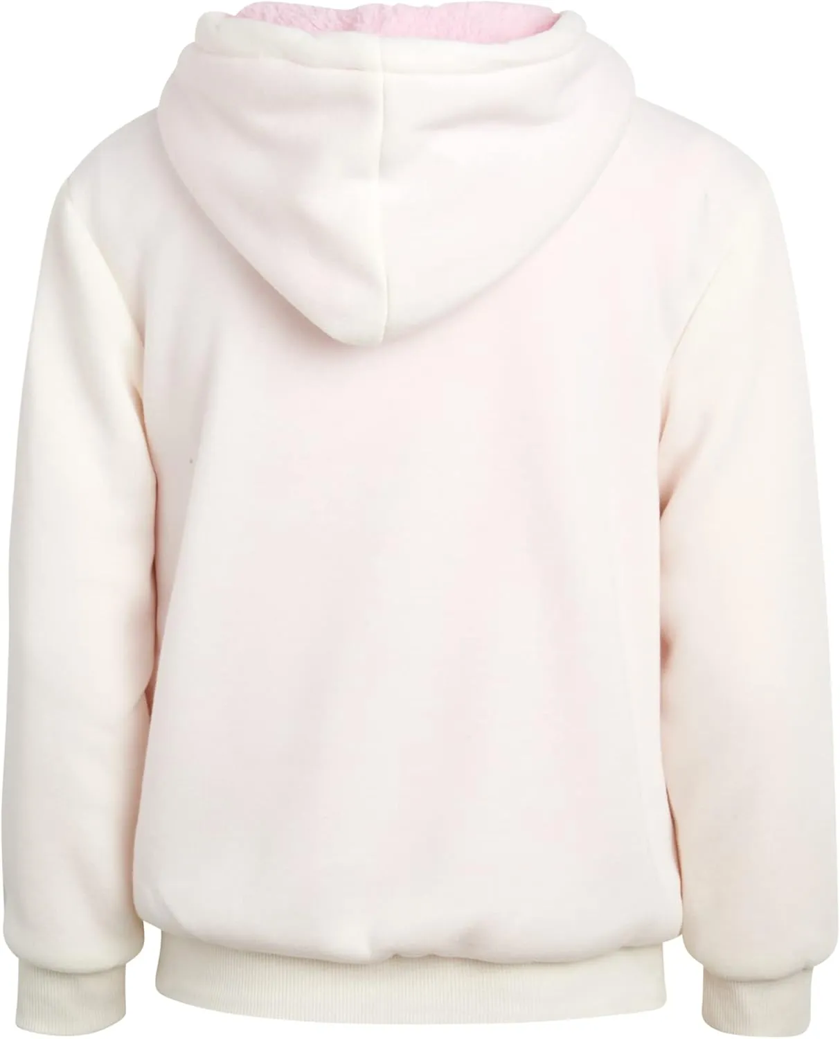 Coney Island Girls Hoodie - Cozy Soft Fleece Sherpa Lined Zip Up Hoodie Sweatshirt for Girls (Sizes Run Small: 4-16)