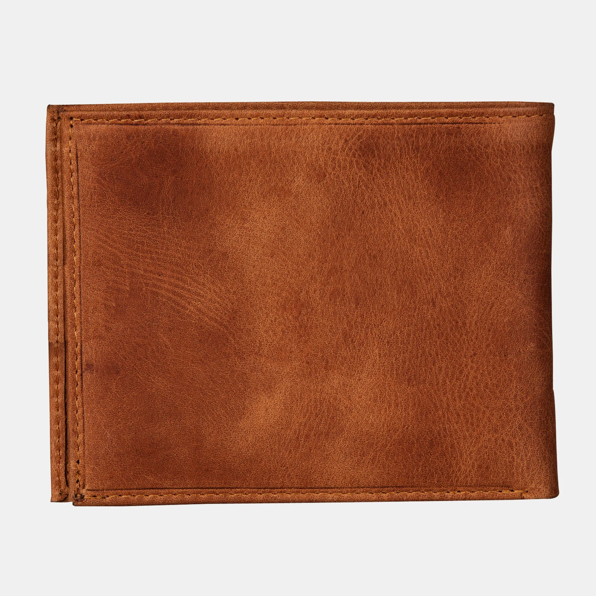 Designer Brown Leather Slim Bifold Wallets For Men