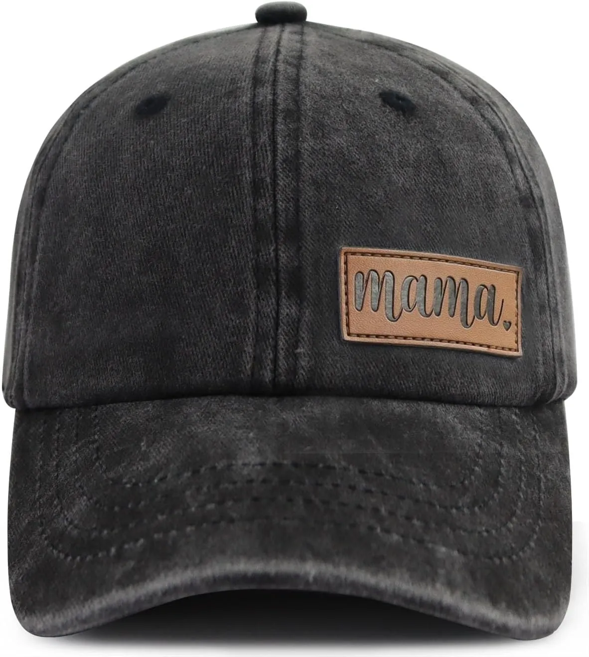 Funny Embroidered Mama and Mini Hat for Mom Kid, Adjustable Matching Parent-Child Baseball Cap Set of 2