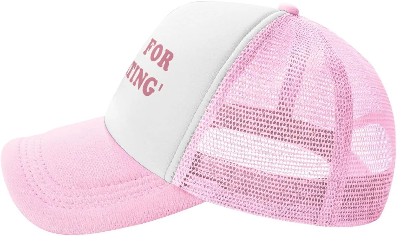 Funny Trucker Hats for Women Pink Hot Pink Men Funny Gag Baseball Hat for Girls Humor Gift Men