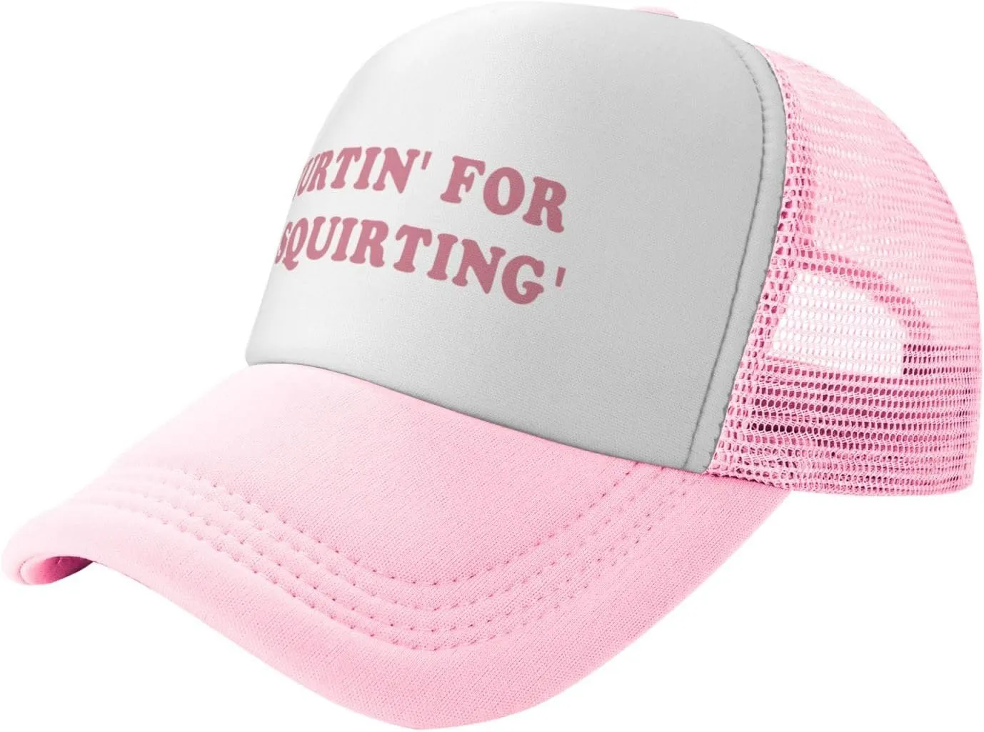 Funny Trucker Hats for Women Pink Hot Pink Men Funny Gag Baseball Hat for Girls Humor Gift Men