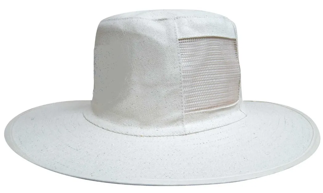 Headwear Professionals Cream Canvas Hat with Vents