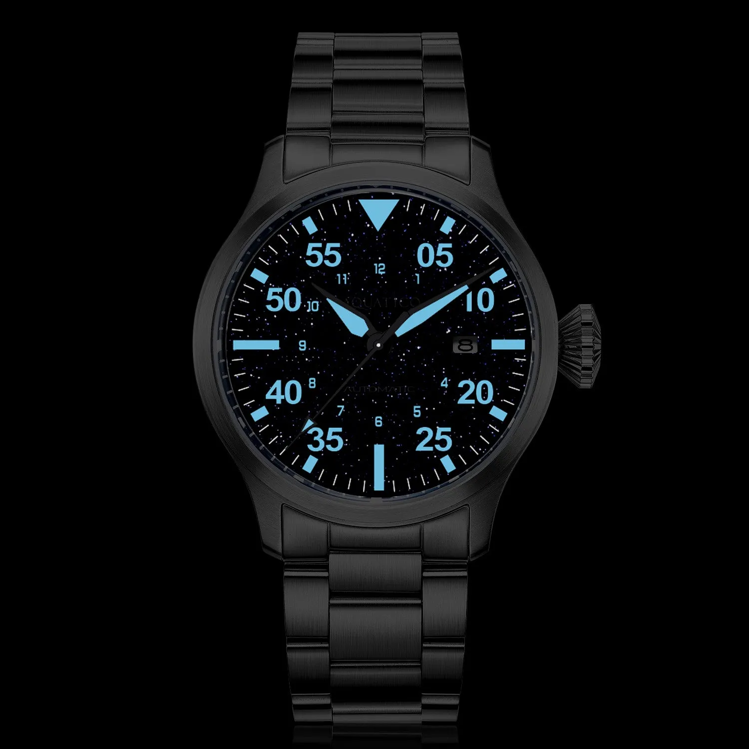 Horizon Hawk Gradient Blue dial Automatic Pilot Watch