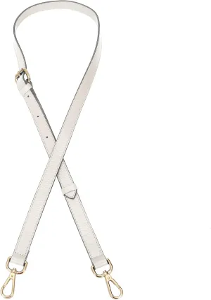 LIVE UP Full Grain Leather Adjustable Replacement Cross Body Purse Shoulder Strap Handbag Bag Wallet, 2/3 Wide(Beige)
