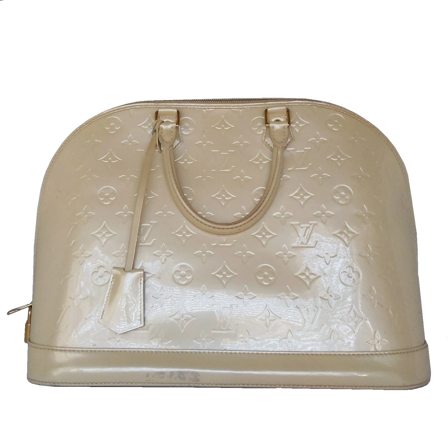 Louis Vuitton Dune Monogram Vernis Alma GM Handbag Satchel