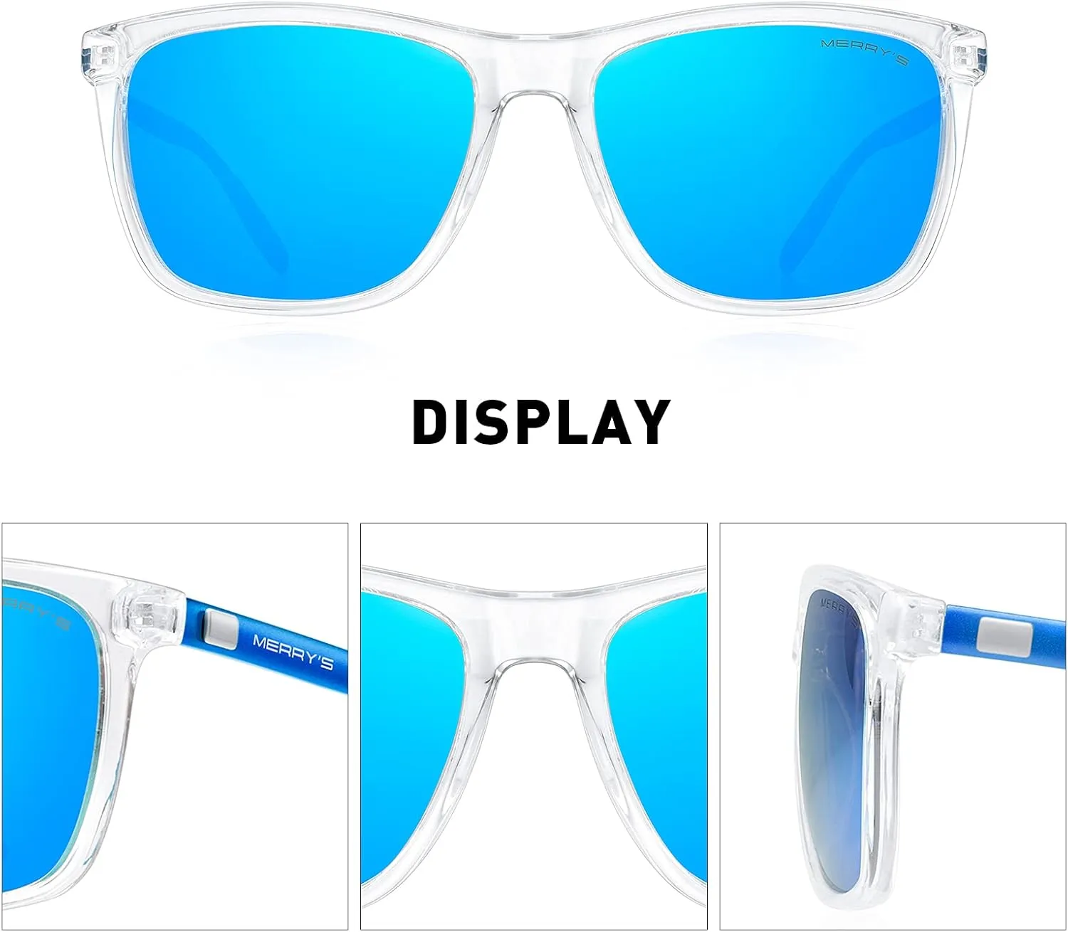 MERRY'S Unisex Polarized Aluminum Sunglasses Vintage Sun Glasses For Men/Women S8286