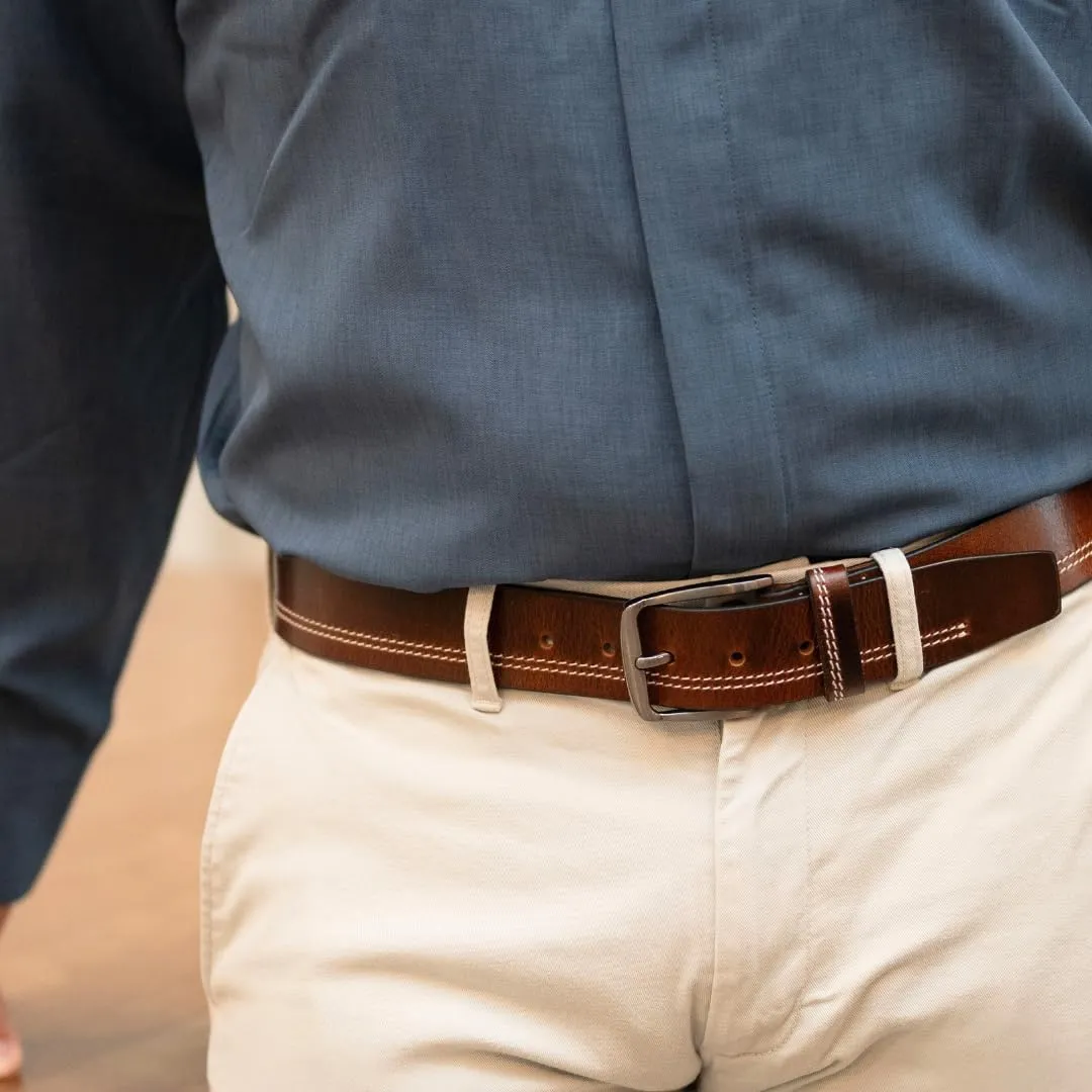 Millennial Belt - Full Grain Leather Belt with Nickel Free Buckle