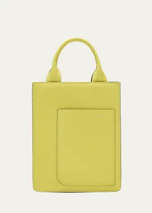 Mini Boxy Leather Top-Handle Bag