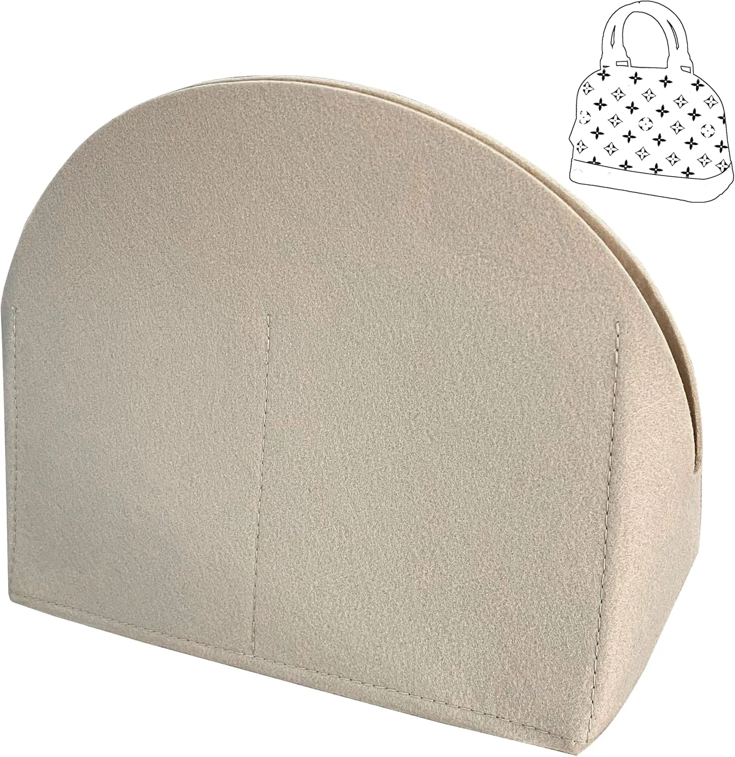 MISIXILE Felt Purse Alma BB PM Organizer Insert Shell Tote Organizer for Women Fits Alma BB PM Insert