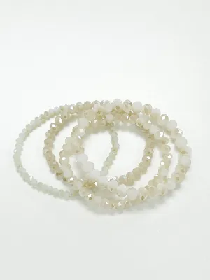 Missy - Neutral Stretchy Bracelet Set of 4