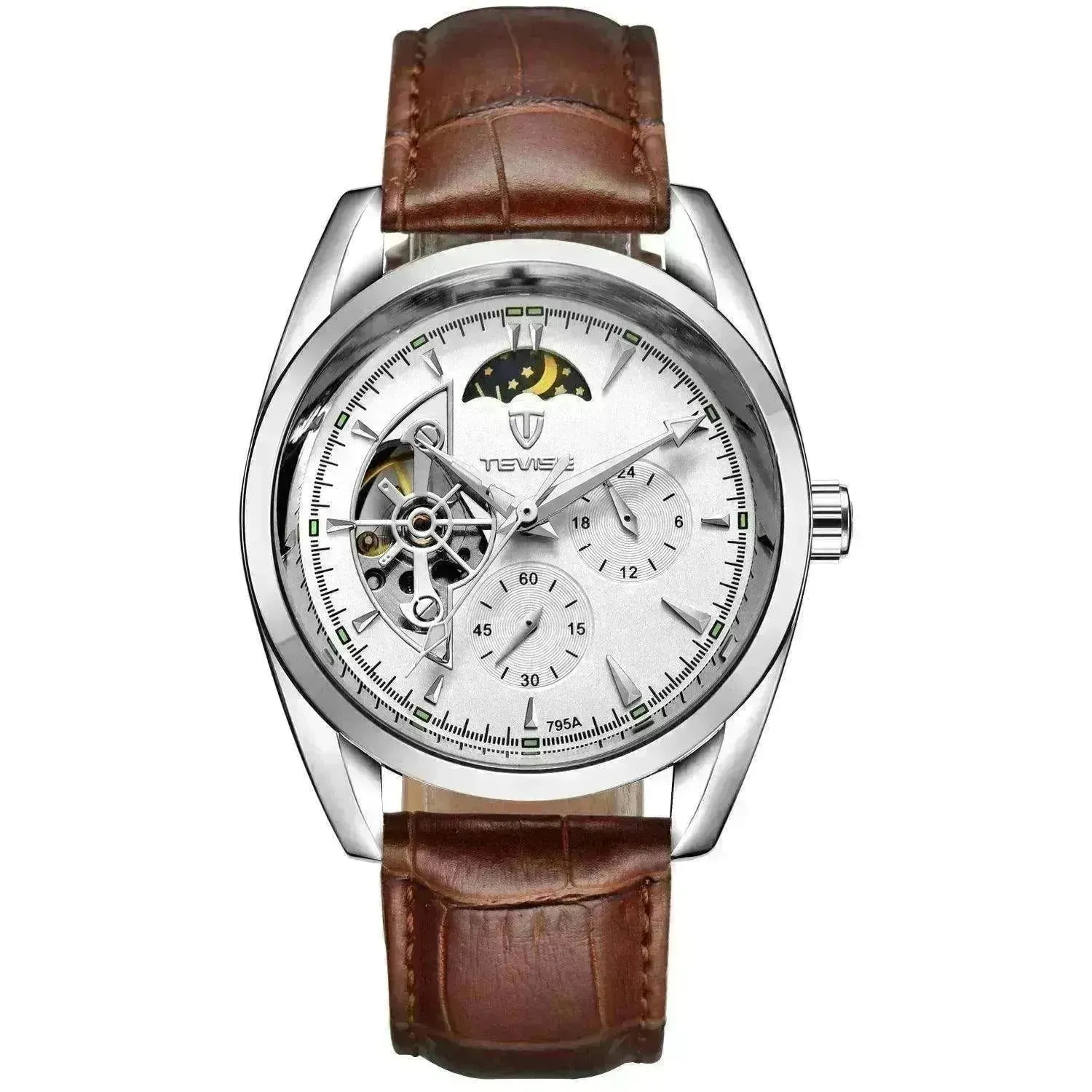 P Katwis Tourbillon watches: Men's starburst waterproof automatic mechanical.