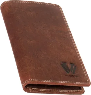Premium Full Grain Leather Passport Holder - Authentic and Durable Passport Cover - Passport Holder for Men and Women - Travel Document Organiser with Multiple Card Slots and RFID
