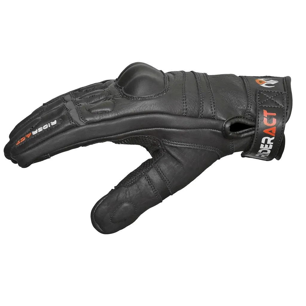 RIDERACT® Men Leather Motorcycle Gloves SB2-Pro Moto Gloves