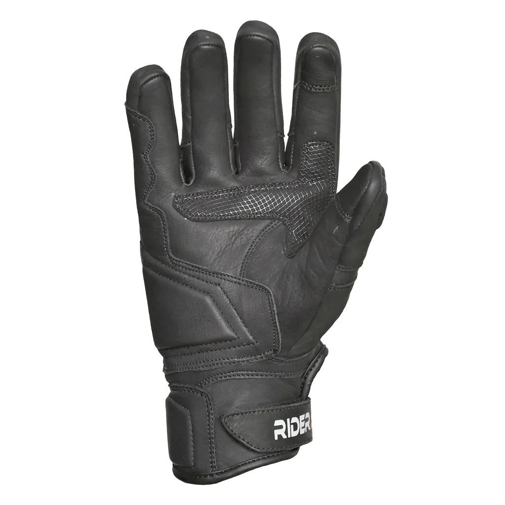 RIDERACT® Men Leather Motorcycle Gloves SB2-Pro Moto Gloves