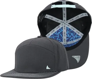 Salt Mafia Hats for Men - Waterproof Hats for Men, 7 Panel Flat Brim Surfer Hat