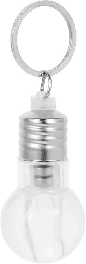 VANZACK ED Light Bulb Keychain, Mini Keychain Flashlight - Colorful Bulbs Light Up Glow in The Dark for Outdoor Camping Hiking Backpacks