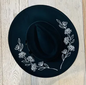 Vegan Felt Hat - XL Brim - Honeysuckle