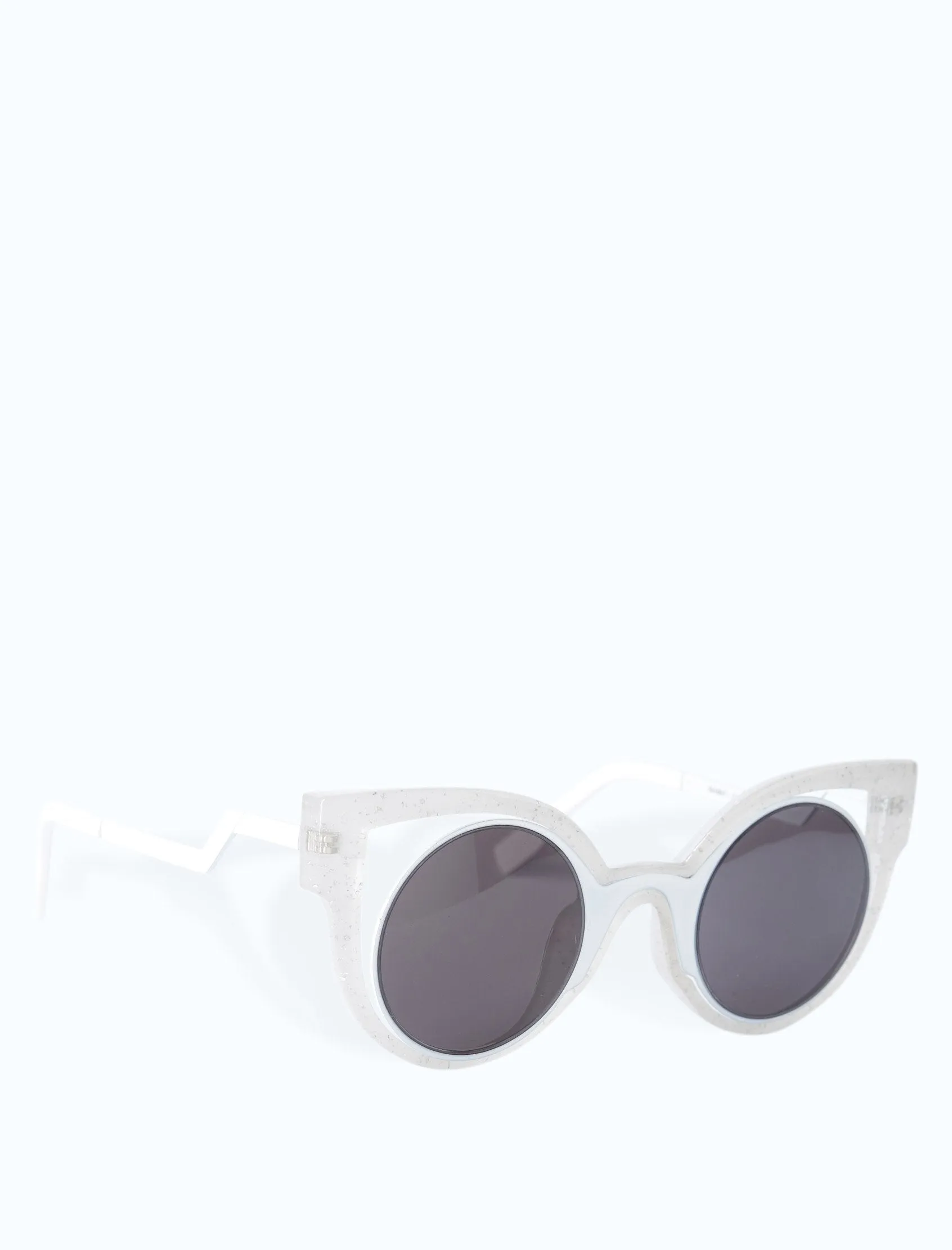 White Cat Eye Sunglasses
