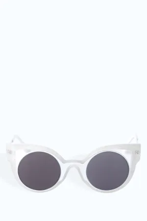 White Cat Eye Sunglasses