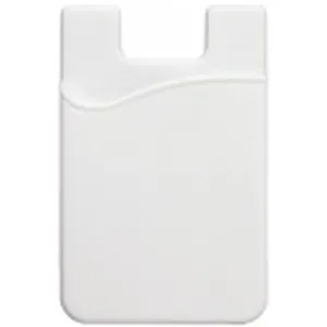 White Silicone Cell Phone Wallet