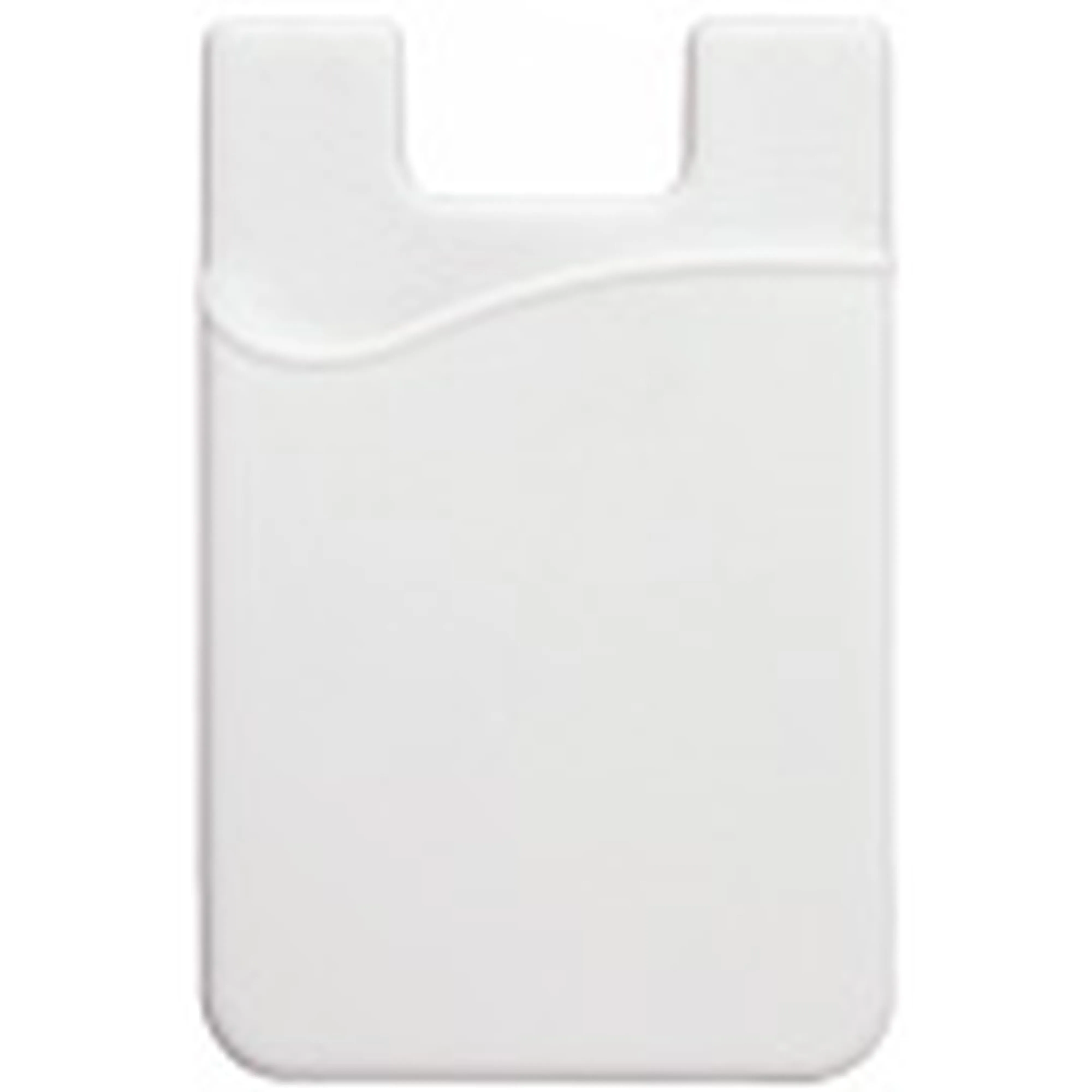 White Silicone Cell Phone Wallet