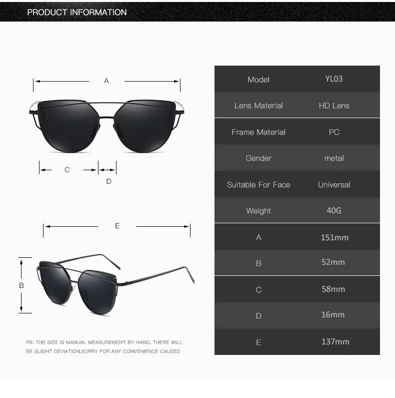 ZUCZUG Cat-Eye Sunglasses